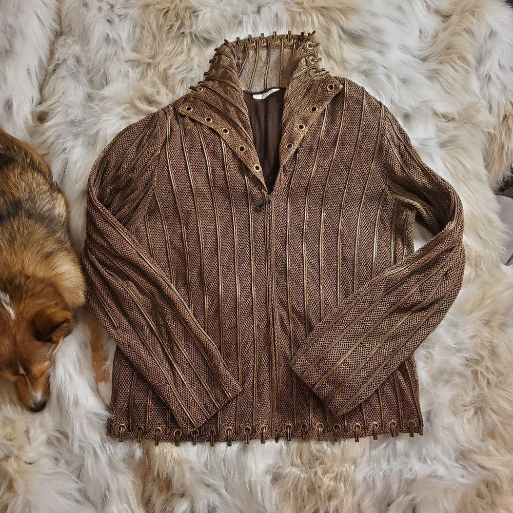 Alexandra Rosati Vintage Zip Up EUC